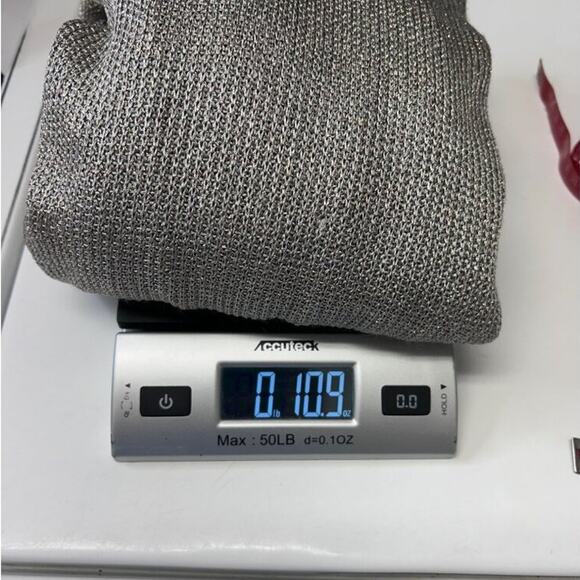 Chico's Womens Gold Metallic Open-Front Cardigan Longline Sweater Size 3 (XL) - Picture 8 of 9